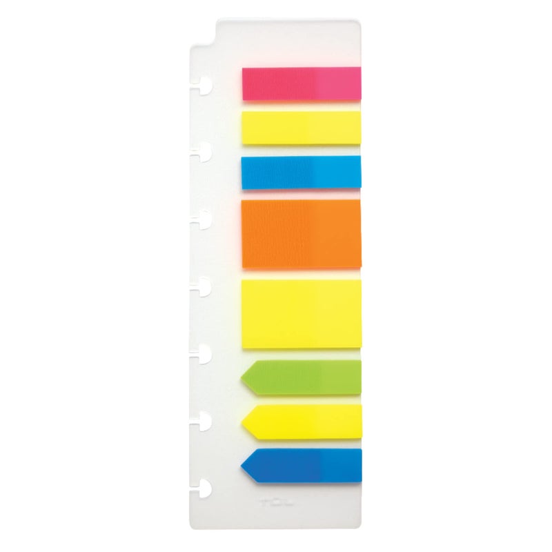 TUL Custom Note-Taking System Discbound Page Flags, 2 1/2" x 6 3/4", Assorted, Pack of 200 - Image 1